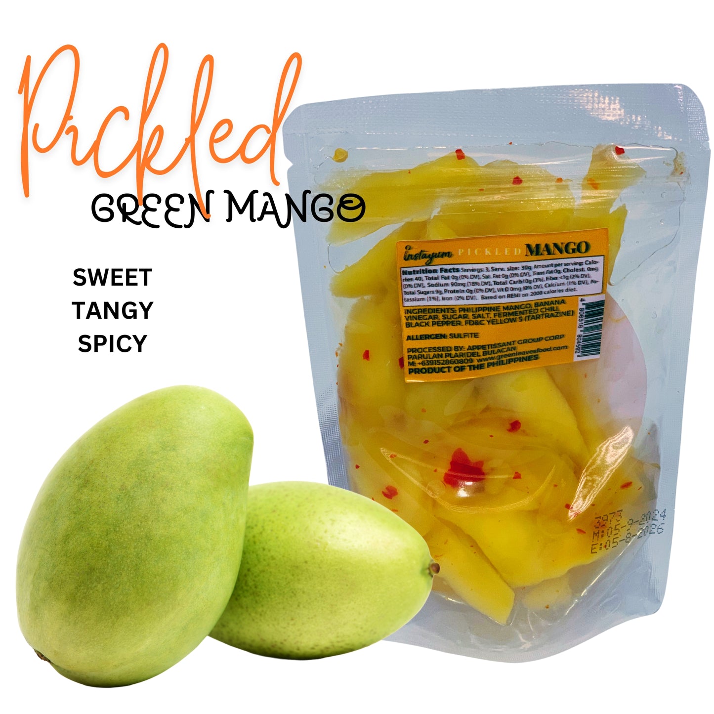 Pickled Mango Sweet or Spicy