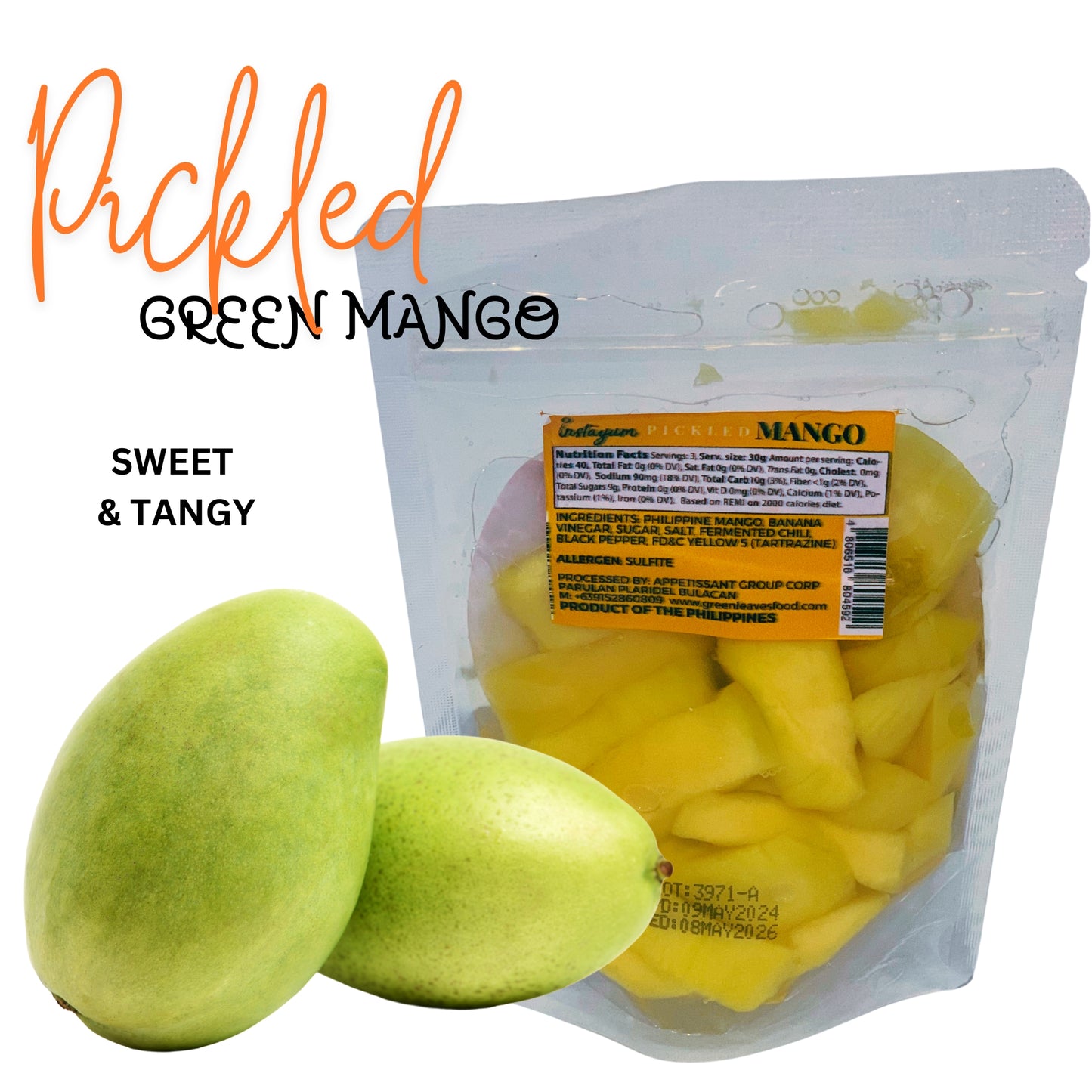 Pickled Mango Sweet or Spicy