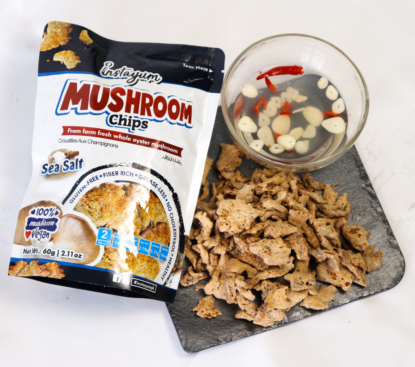 Instayum Vegan Mushroom Chips Cheese Flavor