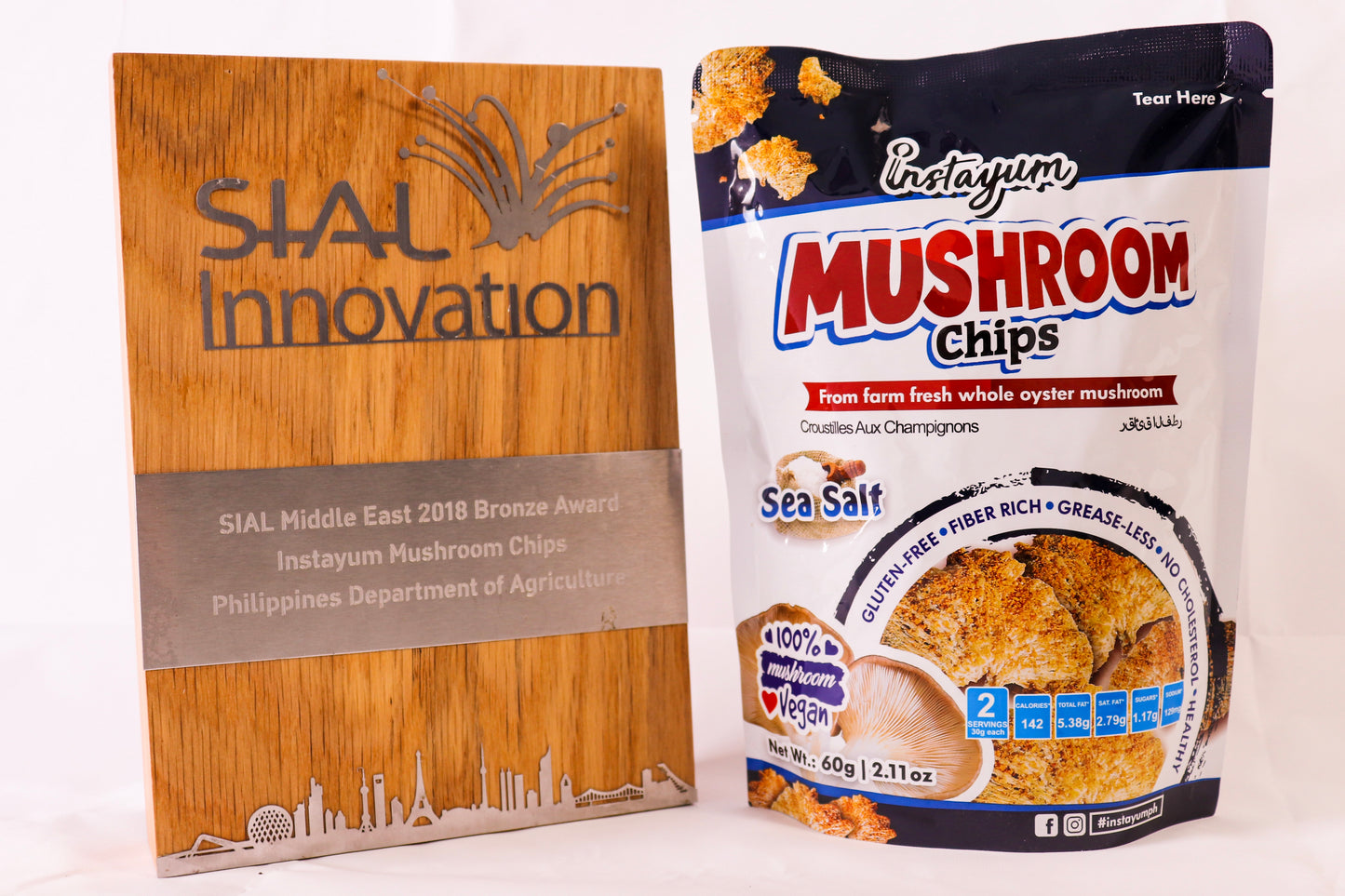Instayum Vegan Mushroom Chips Cheese Flavor