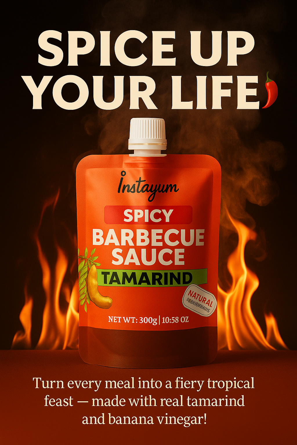 Instayum Spicy Tamarind Barbecue Sauce – 200g
